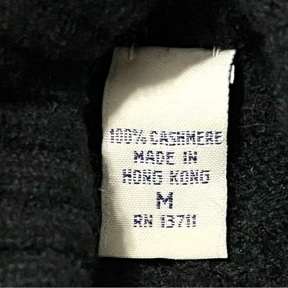 Vtg Lord & Taylor Womens Cable Knit Cashmere Sweater Sz M Quiet Luxury Old Money - Picture 6 of 6